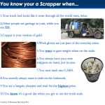 You Know You’re a Scrapper When…