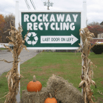 Fall Rockaway Recycling Sign on Property