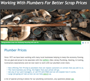 Plumbers Scrap Metal Prices