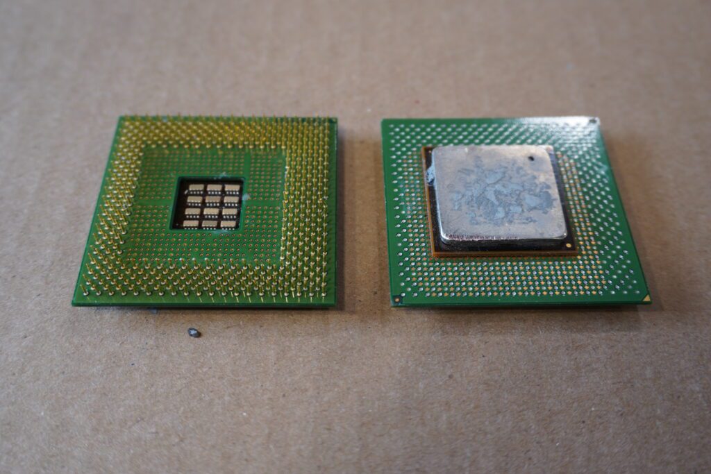 Photo of Copper Top with Pins CPU